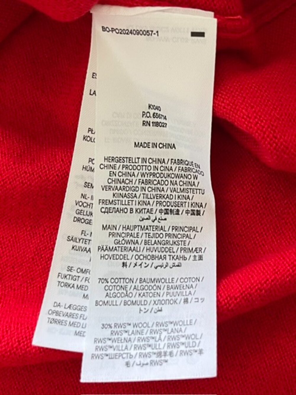 NWT Boden Scarlet Colourblock Frill Sweater | Size Medium - Picture 11 of 11